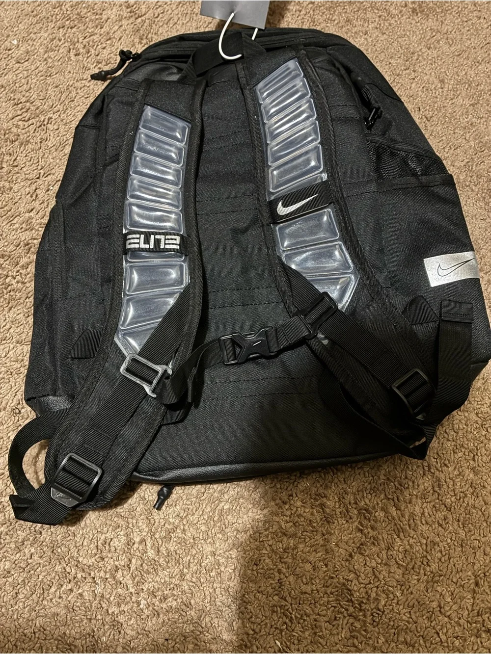 Nike Black Elite Men's Backpack with White Logo